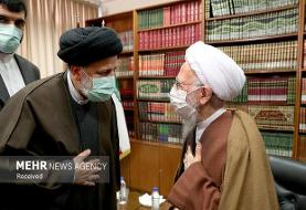 رئیس جمهوری با آیت‌الله جوادی آملی دیدار کرد