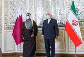 گزارش توییتری وزیر خارجه قطر از سفر به ایران