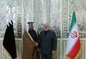 رایزنی وزیر خارجه قطر با ظریف
