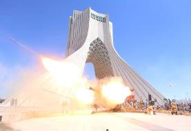 تصاویر | شلیک توپ در میدان آزادی در لحظه تحویل سال