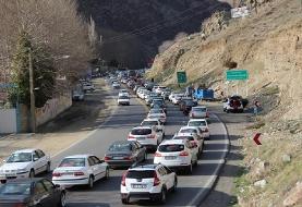 وضعیت جاده‌ها و راه‌ها، امروز ۳ فروردین ۱۴۰۰؛ ترافیک سنگین در آزادراه تهران-شمال
