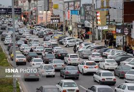 (تصاویر) ترافیک جاده‌ای محور فیروزکوه