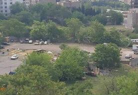 پارکینگ غیرمجاز در شمال تهران تخلیه شد