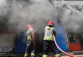 ادامه آتش سوزی انبار الکل در اهواز