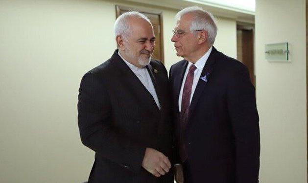 تماس تلفنی ظریف با بورل | ابراز تاسف بورل از گردهمایی منافقین