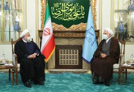 دیدار روحانی با رئیس جدید قوه قضاییه