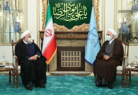 روحانی با رئیس جدید قوه قضائیه دیدار کرد