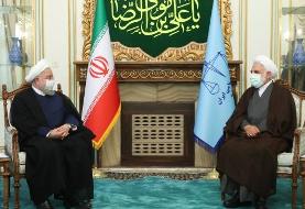 روحانی با رئیس جدید قوه قضائیه دیدار کرد
