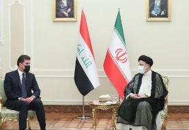 رئیسی در دیدار رئیس اقلیم کردستان عراق:شرایط مناسبی برای تقویت و گسترش روابط فراهم شده است