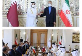 دیدار امیرعبداللهیان با وزیر خارجه قطر