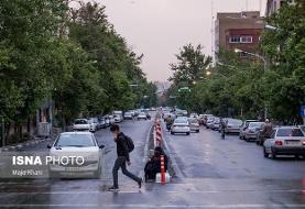 بارش پراکنده در تهران