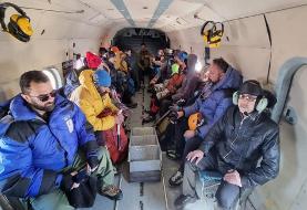 نجات و انتقال ۱۲ کوهنورد گم‌شده در آبعلی از ارتفاعات به نقطه امن