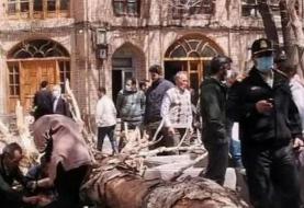 تندباد شدید در تبریز جان یک نفر را گرفت