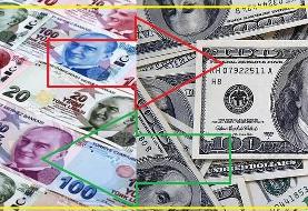قیمت دلار و لیر در بازار آزاد تهران و صرافی های شهر استانبول