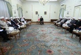 رئیسی در دیدار جمعی از علمای اهل تسنن : پرداخت ماهانه۴۰۰ هزار تومان ، کار سختی است اما گامی برای ...