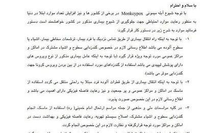 آبله میمونی به همه‌گیری تبدیل نمی‌شود