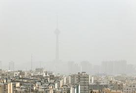 افزایش حجم گرد و غبار در تهران و کاهش کیفیت هوا