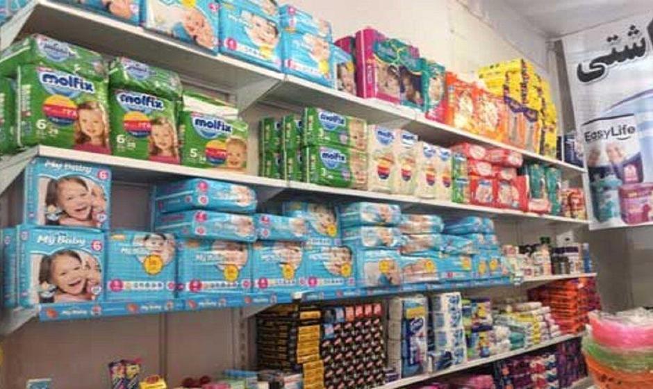 پوشک بچه چقدر گران شد؟ |  پوشک ۳۴ عددی ۱۵۵ هزار تومان