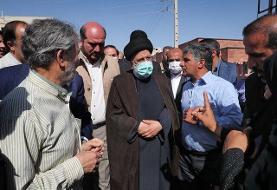 بازدید رئیس جمهور از مجتمع مسکونی نیمه‌تمام آژینه پیشوا