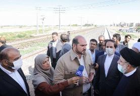 حضور رئیس جمهور در محل اجرای پروژه راه‌آهن شهری ورامین