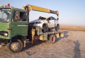 واژگونی سواری ام وی ام در محور خور به طبس ۲ کشته داشت