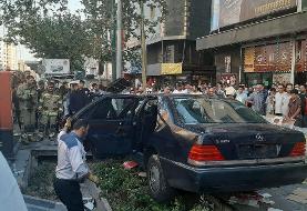 جزییات و علت حادثه تصادف بنز تشریفات در تهران