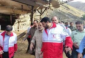حضور وزیر کشور، استاندار تهران و رییس جمعیت هلال احمر در مناطق سیل‌زده تهران