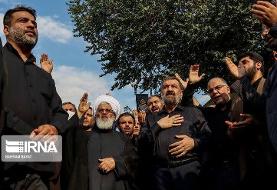 تصاویر سینه زنی محسن رضایی در یوم‌ العباس زنجان