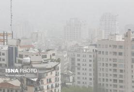 خیزش گرد و خاک در نیمه غربی و جنوبی تهران/ رگبار و رعد و برق در ارتفاعات