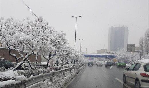 تنفس هوای مطلوب در تهران برفی