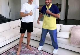 عکس| فرش اهدایی پرسپولیس در خانه رونالدو؛ استفاده ویژه از هدیه درویش