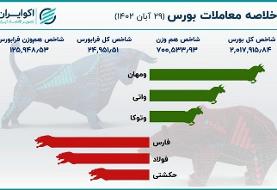 سقوط ۸ هزار واحدی بورس با پیشتازی فولاد و فارس
