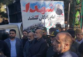 عکس وزیر کشور در مراسم تشییع پیکر شهدای حمله تروریستی راسک