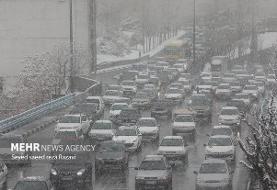 بارش برف در تهران و اکثر استان‌های کشور