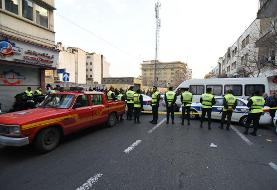 هشدار پلیس؛ فعلا از این خیابان و معابر اطراف آن عبور نکنید | آتش سوزی ساختمان ۱۵۳ کدام مسیرهای ...