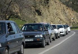 ترافیک سنگین در چالوس/ خوزستان و ایلام بارانی است