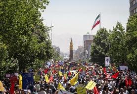 گزارش اسپوتنیک از برگزاری مراسم روز قدس در ایران