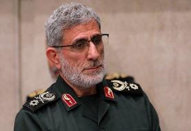 حضور سردار قاآنی در راهپیمایی روز قدس