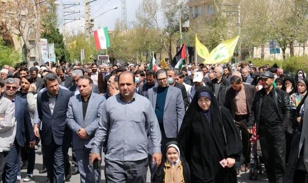 راهپیمایی روز قدس در ارومیه برگزار شد