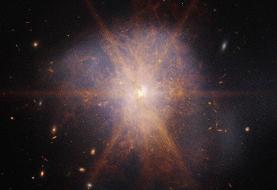 عکس | هنرنمایی جیمز وب در ثبت یک تصویر خارق‌العاده دیگر | کهکشانی که یک تریلیون خورشید نور دارد!