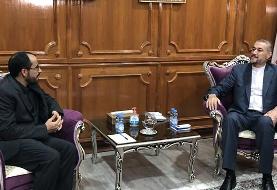دیدار مذاکره کننده ارشد دولت نجات ملی یمن با وزیر خارجه ایران در عمان