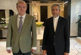 باقری می گوید با انریکه مورا درمورد مذاکرات احیای برجام گفتگو کرده است