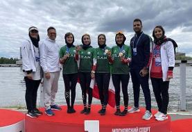 روئینگ ۴نفره بانوان ایران به مدال برنز رسید