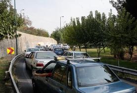 ترافیک سنگین در آزادراه تهران - شمال