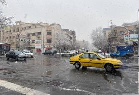 بارش برف و باران در تهران