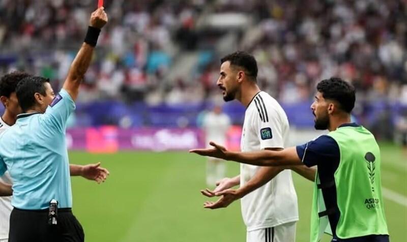 AFC تصمیم فغانی را تایید کرد: اخطار دوم‌ به گلزن عراق صحیح بود