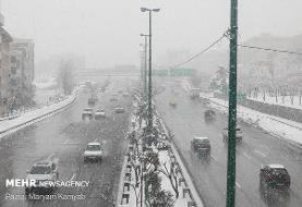 سردترین استان در روز جاری/ بارش برف و باران در برخی نقاط تهران