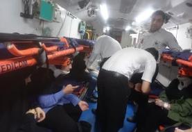 ریزش سقف کلاس دانشگاه رازی و مصدومیت ۱۱ دانشجو | تصاویر