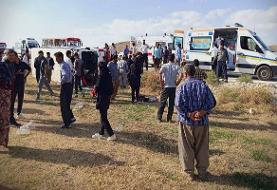 واژگونی مینیبوس حامل دانشآموزان در نقده