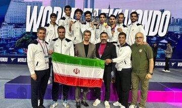 تیم ملی تکواندو مردان ایران نایب قهرمان جهان شد